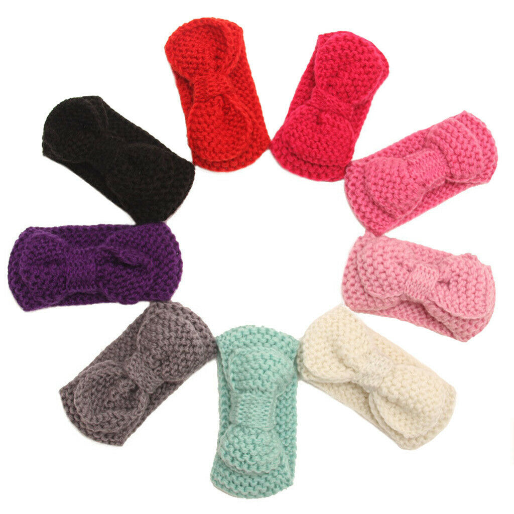 Infant Baby Girls Flower Hairbands Elastic Hook Headband