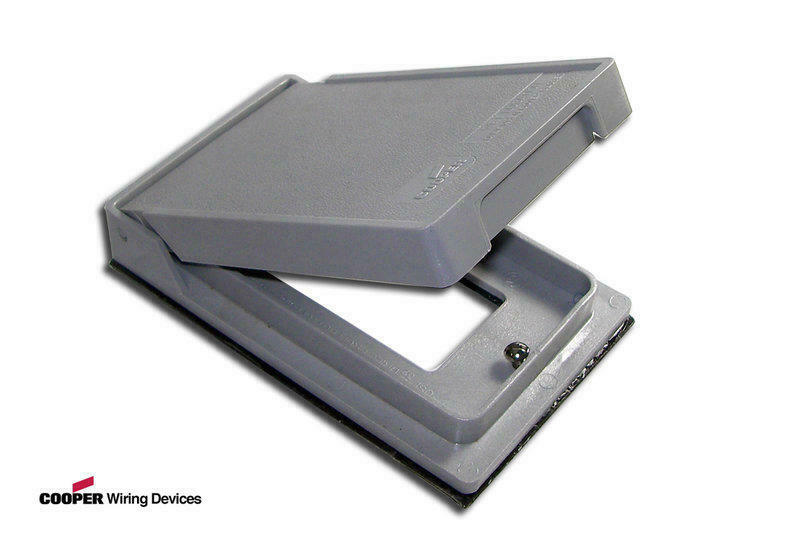 1pcs- COOPER S2966 GFCI/Decorator 1-Gang Vertical Weatherproof Receptacle Cover