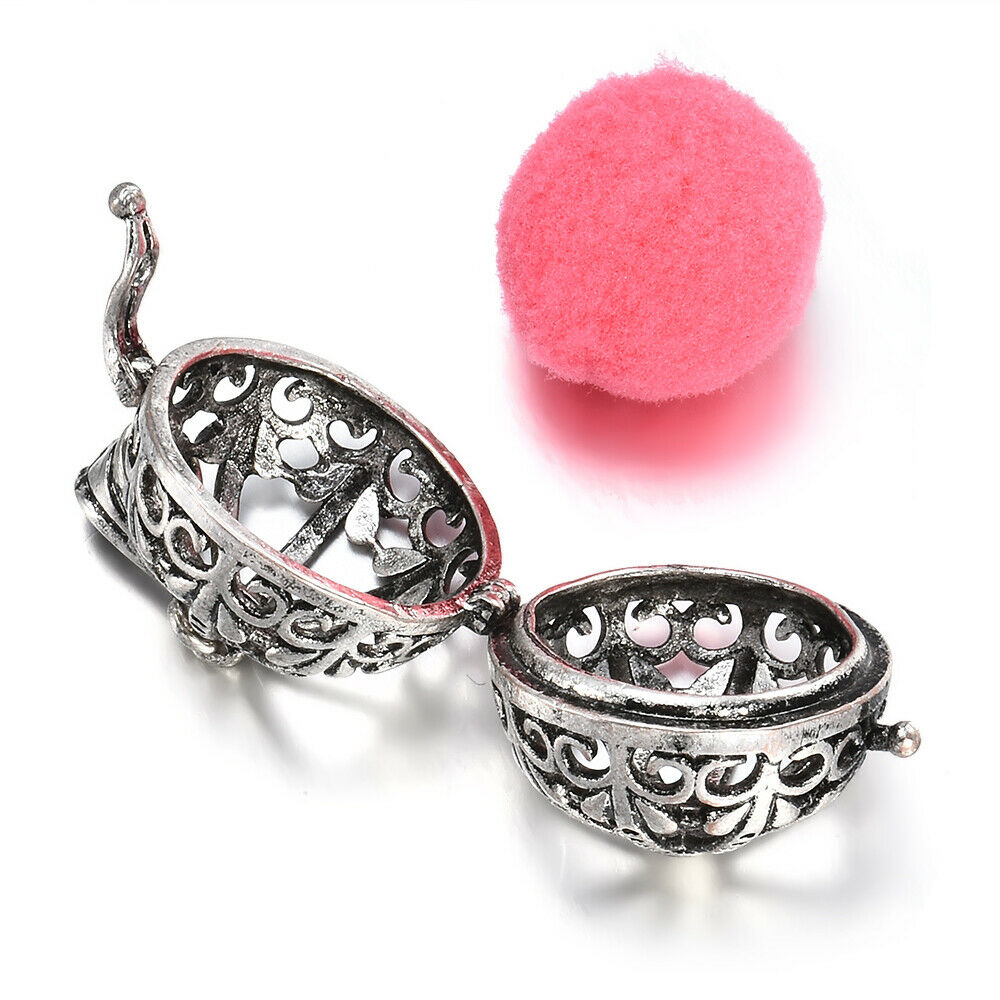 Fine Locket Necklace Fragrance Essential Oil Aromatherapy Diffuser Pendant ~