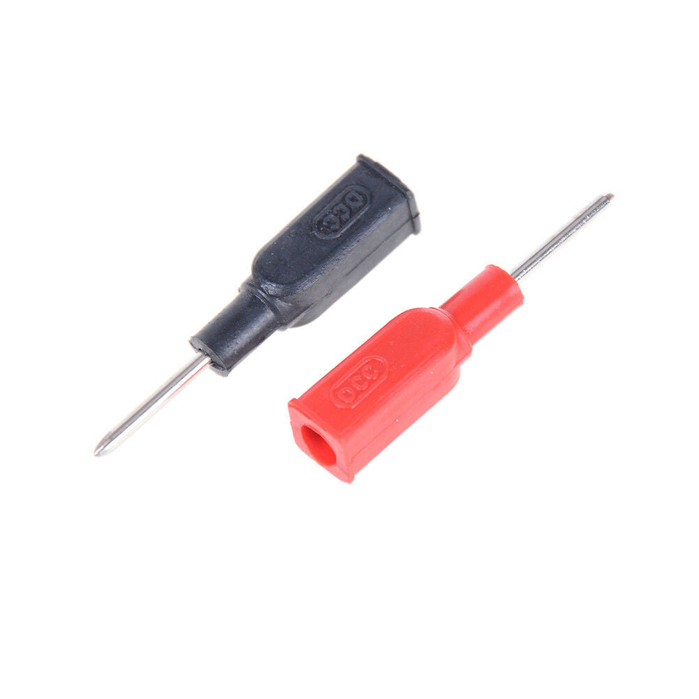 2x DCC Copper 4mm Banana Female to 2mm Pin Tip Head For Multimeter Test Pr.l8