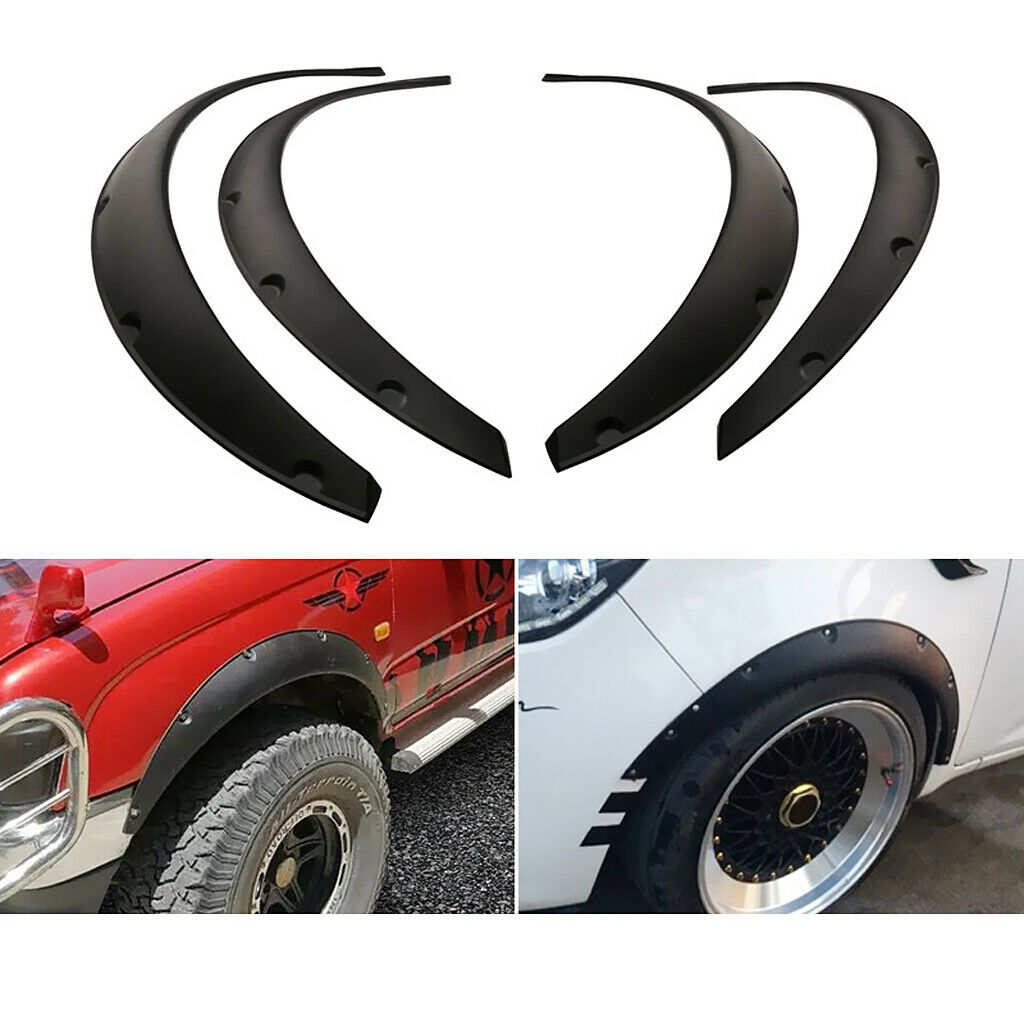 4pcs Automotive Fender  Trim Wheel Arch Moulding Body Refit