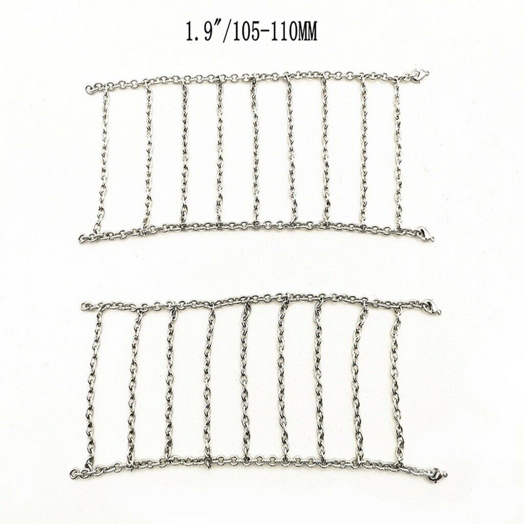 Metal Snow Ice Tire Chains Non-Slip Wheel Chain For 1.9 "Tire 105-110mm