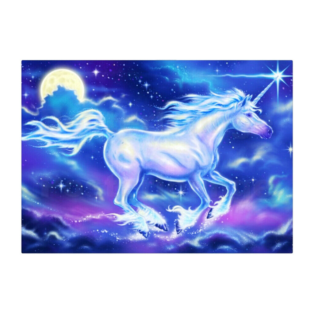 5D Diamond Painting Animal Cross Stitch Craft Wall Decor Unicorn 1