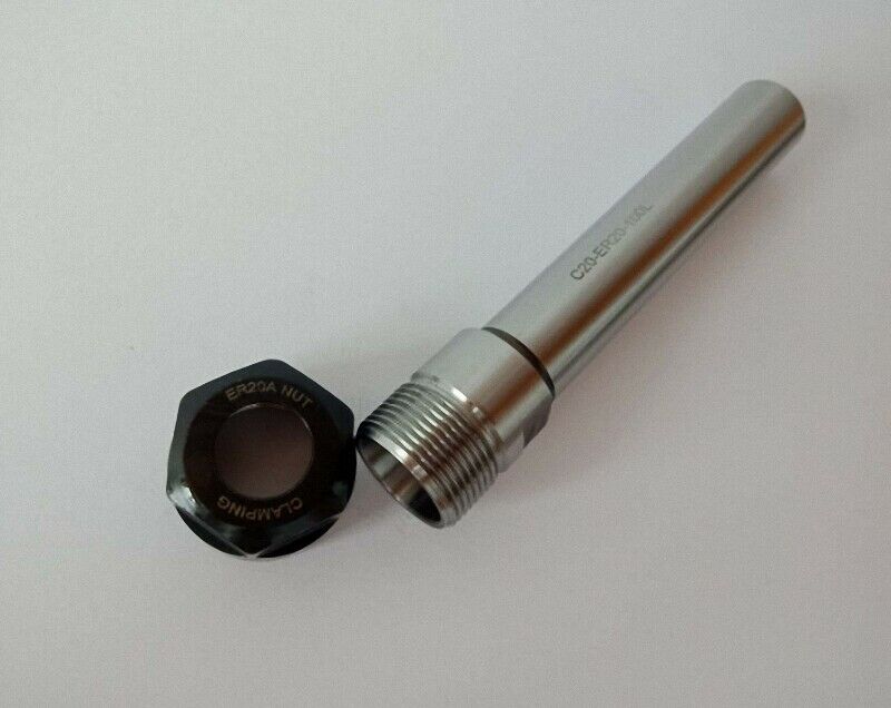 1 of C20 ER20A 100L Collet Chuck Holder Straight Shank for CNC Milling