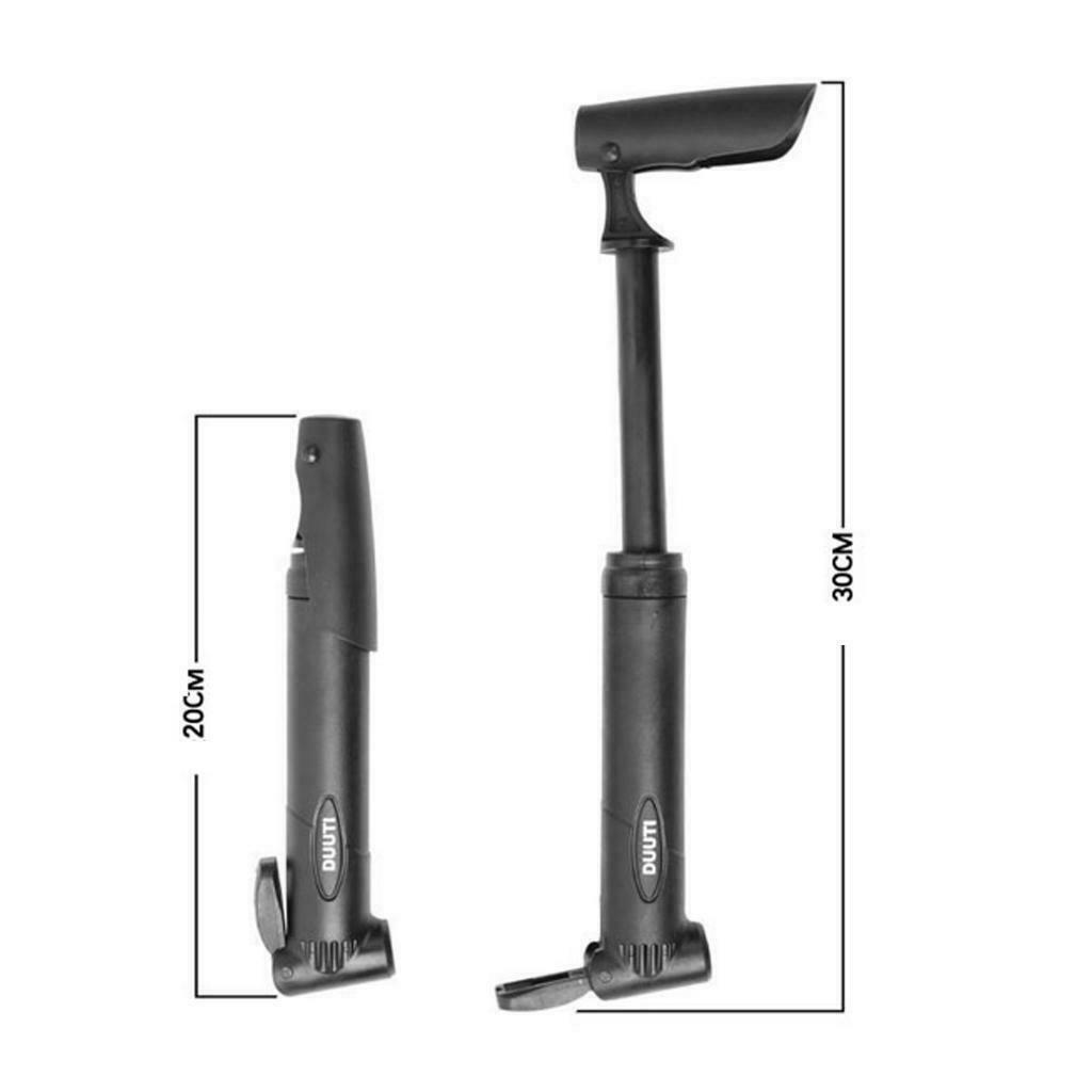 Mini Bike Pump with Valve, Converter and Bike Brackets, Bicycle Tyre Pump Hand