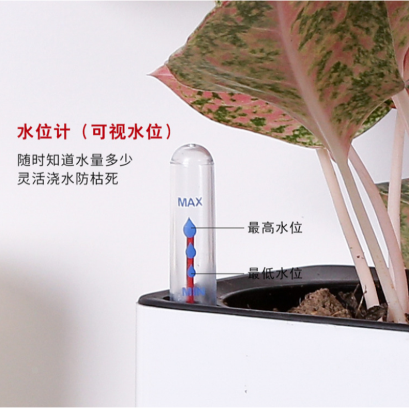Pack of 4 Soil Moisture Sensor Meter, Water Level Indicator for Garden, Farm,