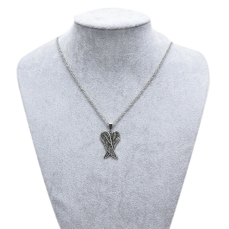 Fashion Stainless Steel Angle Wing Pendant Choker Neckalce Jewelry Access.l8