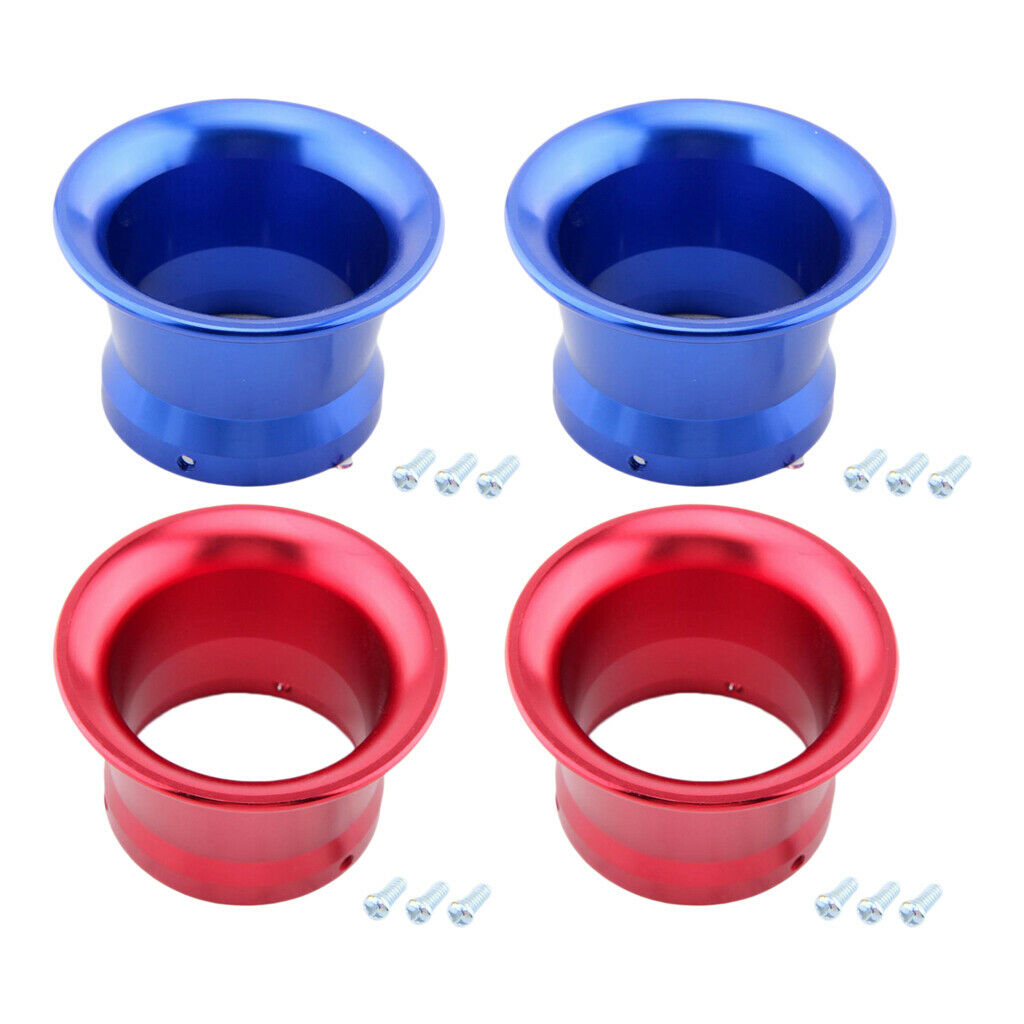 4x 50mm Air Filter Velocity Stack Funnel for PWK24 PWK26 PWK28 Carburetor 2"