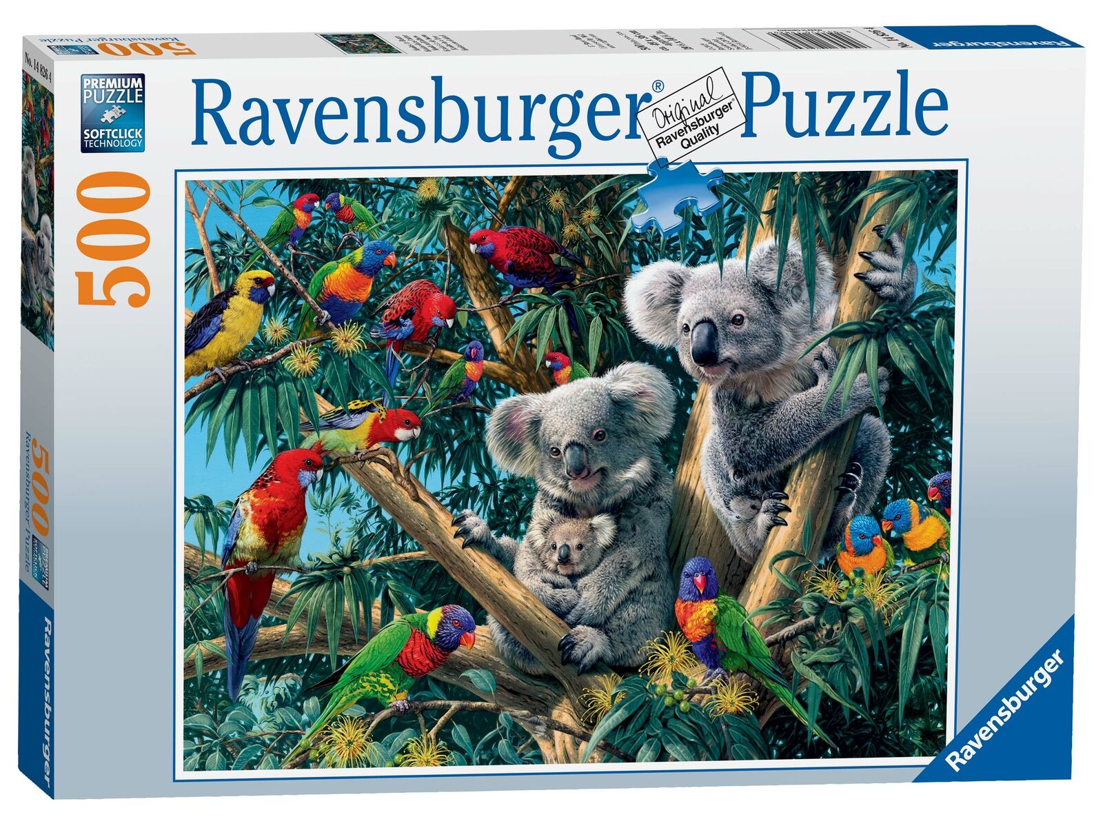 14826 Ravensburger Koalas in a tree Jigsaw Puzzle 500pc Children Age 10 Years+