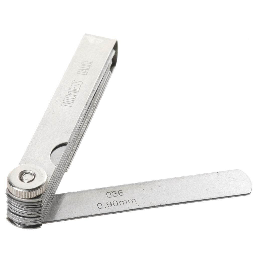 2pcs 32 Blade Feeler Gauge Imperial Metric Stainless Steel Combination Feeler
