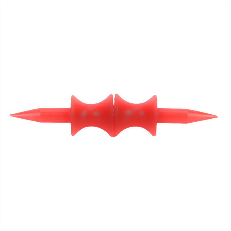 50 Pcs Red Golf Tee Sport Double-deck Golf Ball Tees 31MMJADD