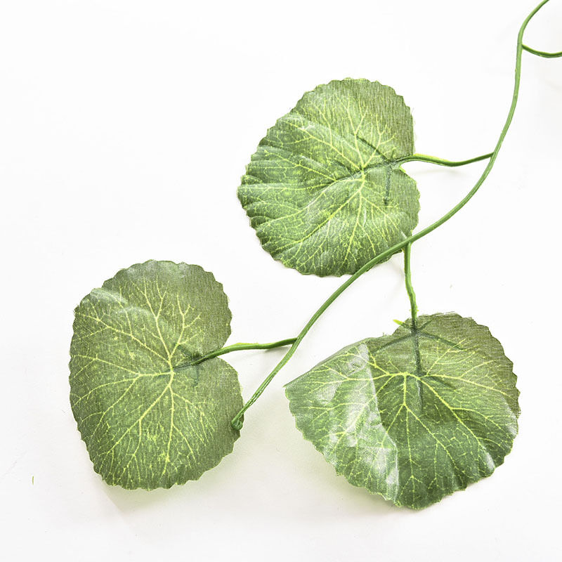 Artificial Plastic Begonia Leaf Garland Plants Vine Foliage Flower Home Decor.DD