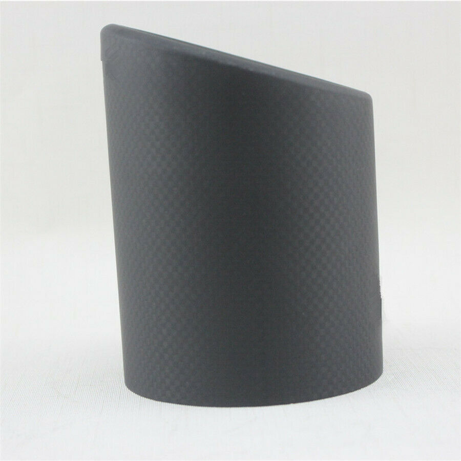 89mm Matte 100% Carbon Fiber Car Exhaust pipe Cover Muffler Pipe Tip Accessories