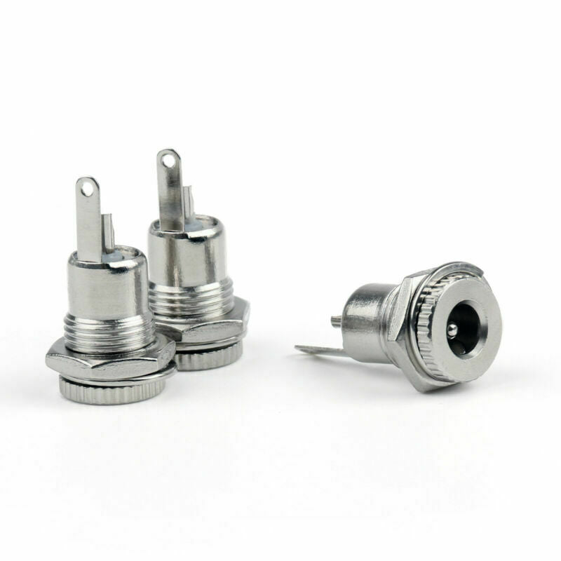 10 x Copper 5.5mm 2.1mm Female DC Socket Jack Power Plug Connector S A2