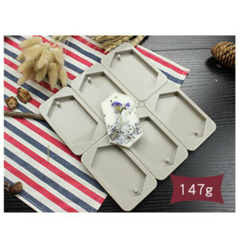 DIY Silicone Tablets Molds Hanging Ornaments Wax Molds Flower Soap MoldBDAU