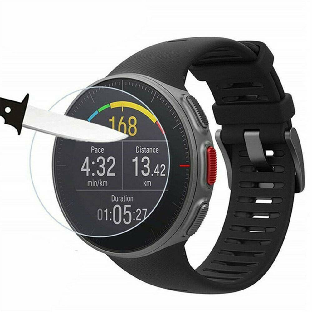 3PCS for Polar Vantage V/M Watch Clear Tempered Glass Screen Protector Film--