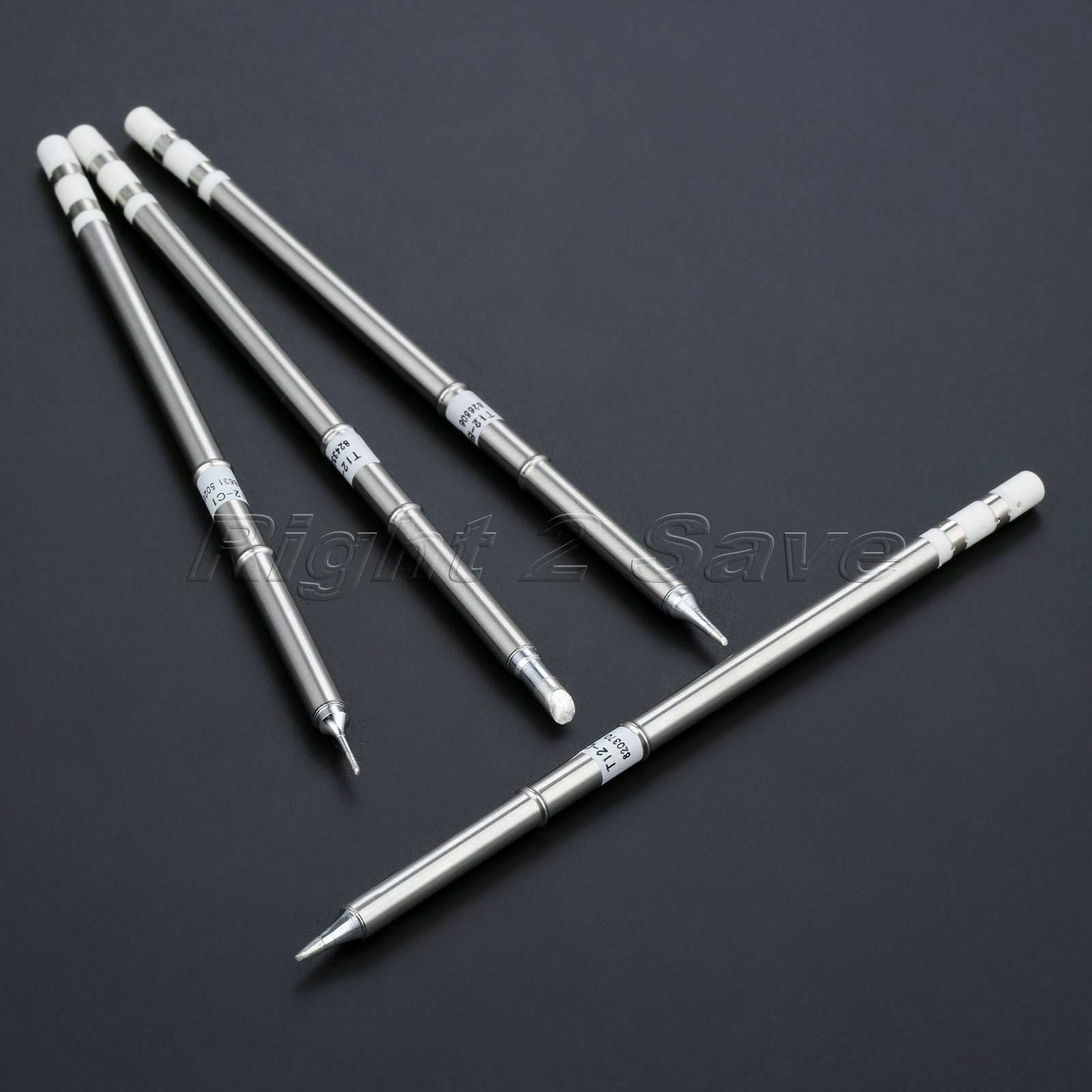 4pcs T12 Series Solder Iron Tips T12-C4 T12-C1 T12-D12 T12-BC1 Welding Tool