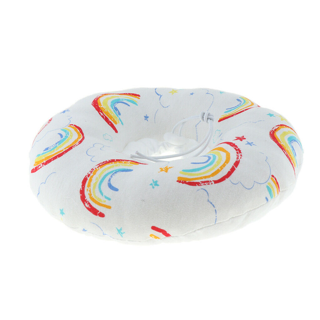 Protective Pet Collar for Recovery Dog Cat Soft Dog Collar  Rainbow S