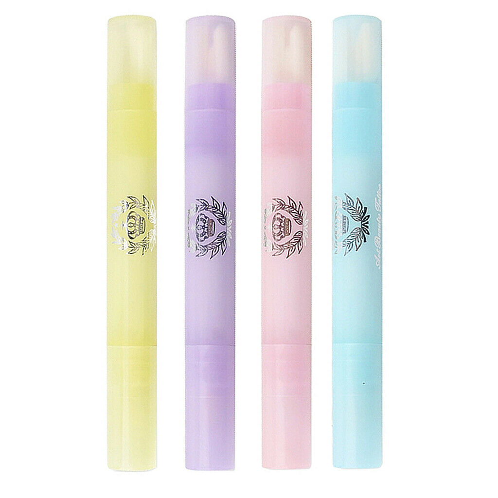 1x Salon Polish Remover Nail Art Pen Varnish Corrector w/ 3 Replacement Tips