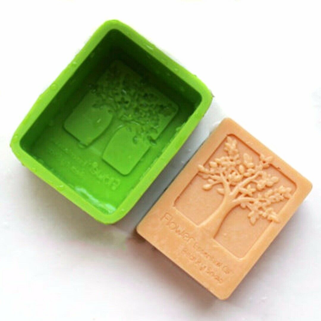 1pcs Happy Tree/Life Tree Silicone Soap Mold Craft Molds Handmade Soap Mould DIY