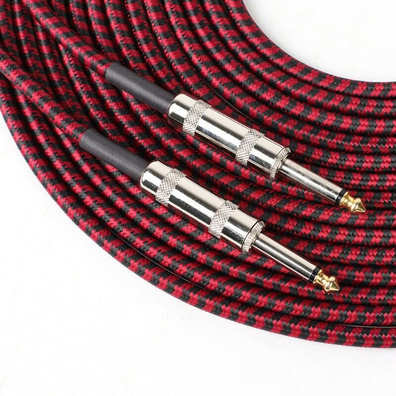 Guitar Audio Cable Connecting Line Electric Guitar Bass Piano Keyboard Drum I5B8