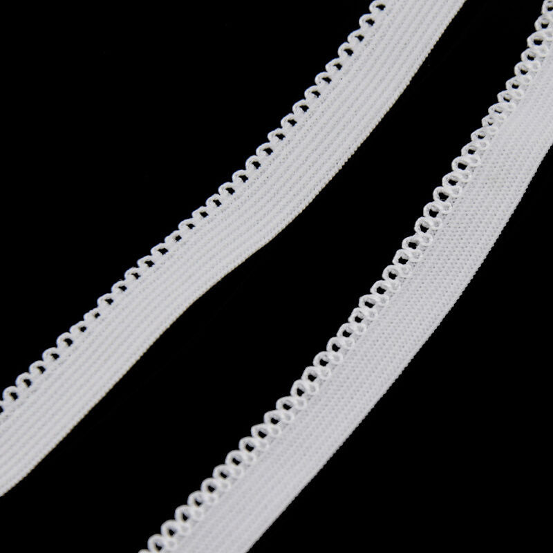 10mm Width DIY Lace Elastic Band Cord Lacework Ribbon Craft Sewing Handcraft New