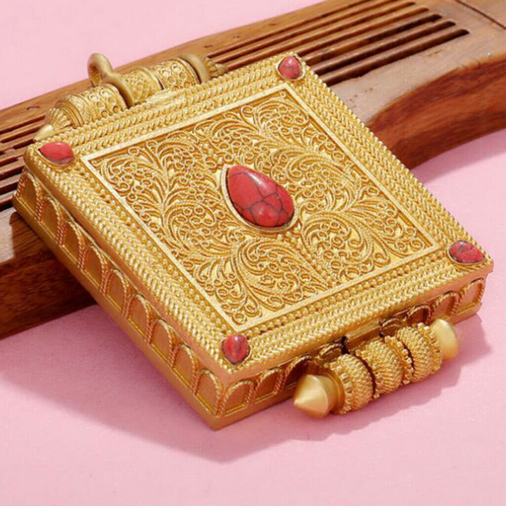 Tibetan Nepal Prayer Square Handmade Pendant Pure Copper Gawu Box Collection