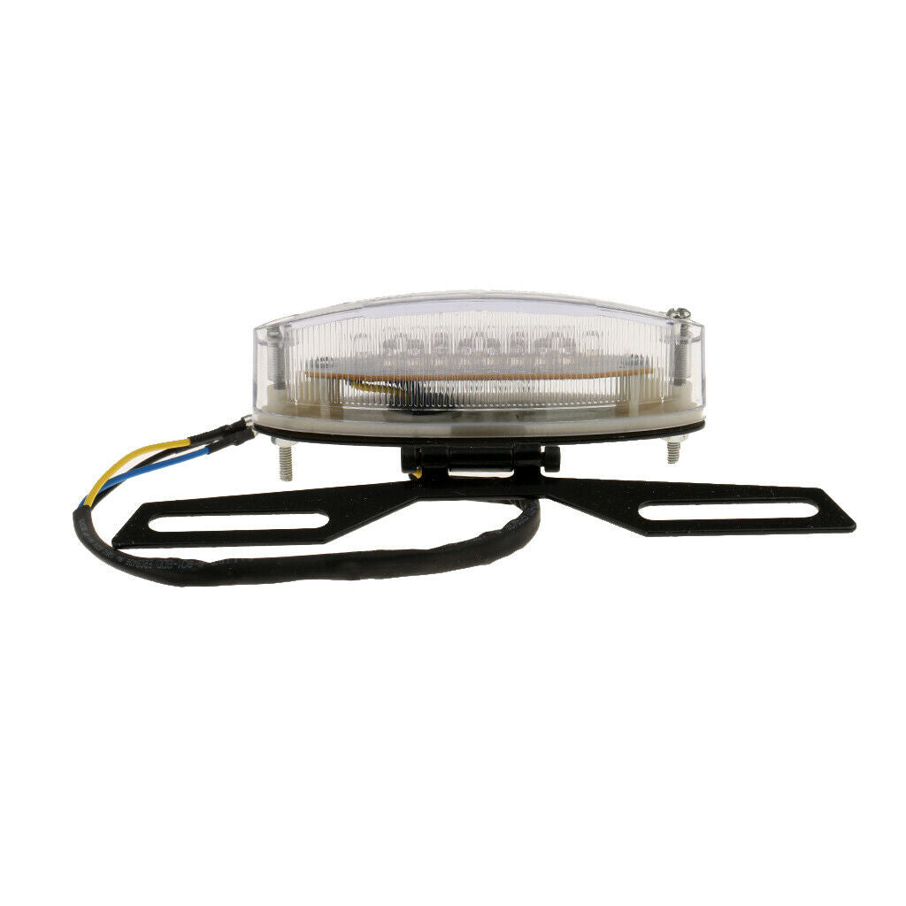 Motorcycle LED Brake Running Turn License Plate Tail Light Brake Light Amber