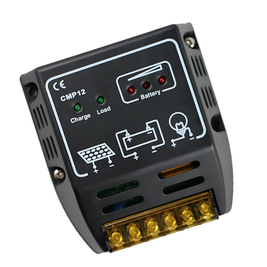 2Pcs 12V/24V Solar Battery Charge Controller