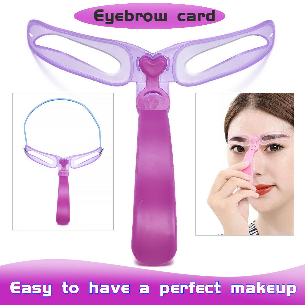 8 Pairs Eyebrow Stencils Shaper Grooming Kit Brow MakeUp Template Tool Reusable