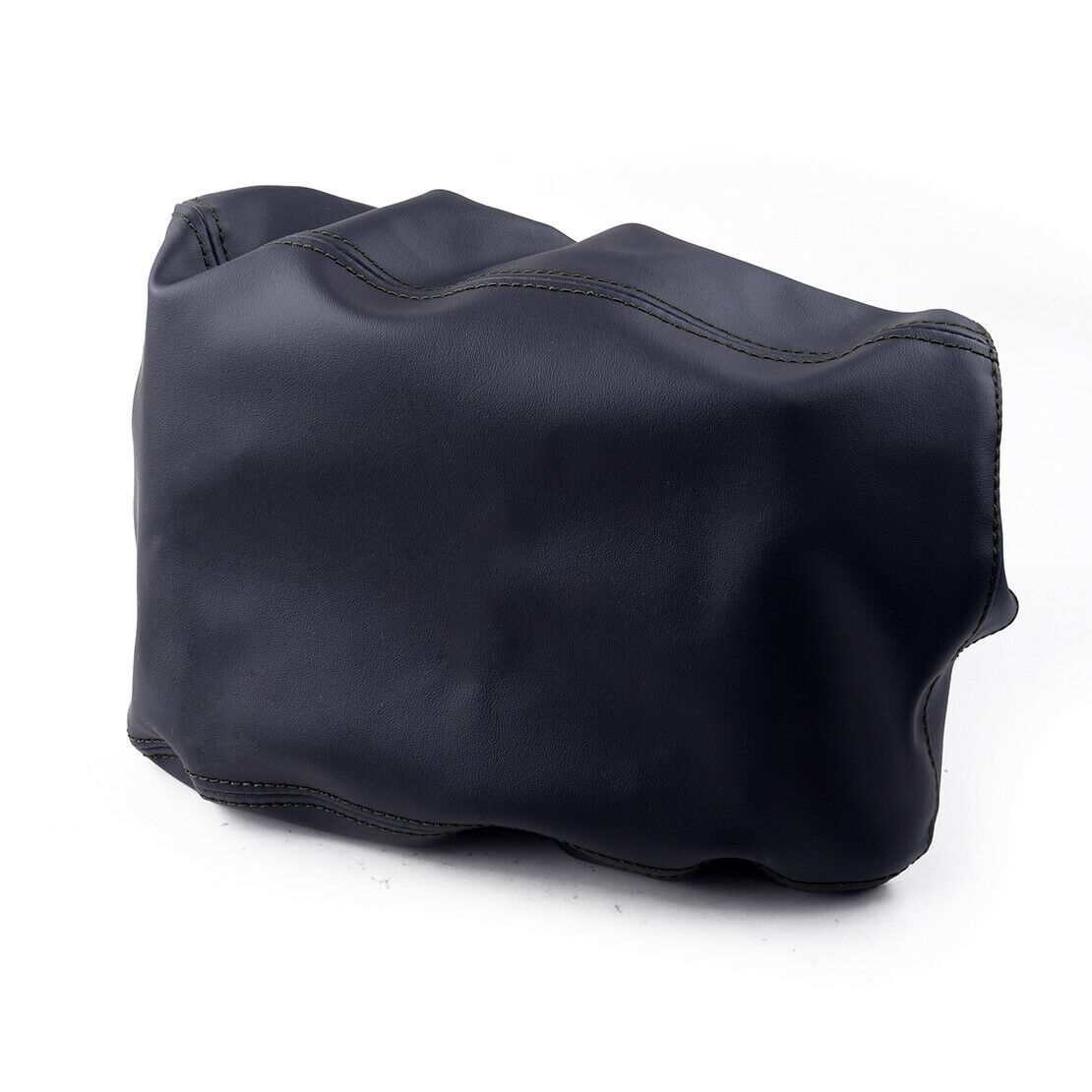 Black Rim Leather Center Console Armrest Lid Box Cover Fit For Mazda CX-5 CX5