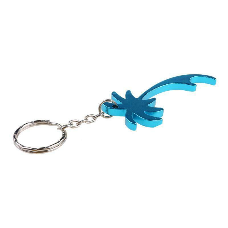 Aluminum Beer Bottle Opener Keychain Palm Tree Mini Bottle Opener Keys Collector