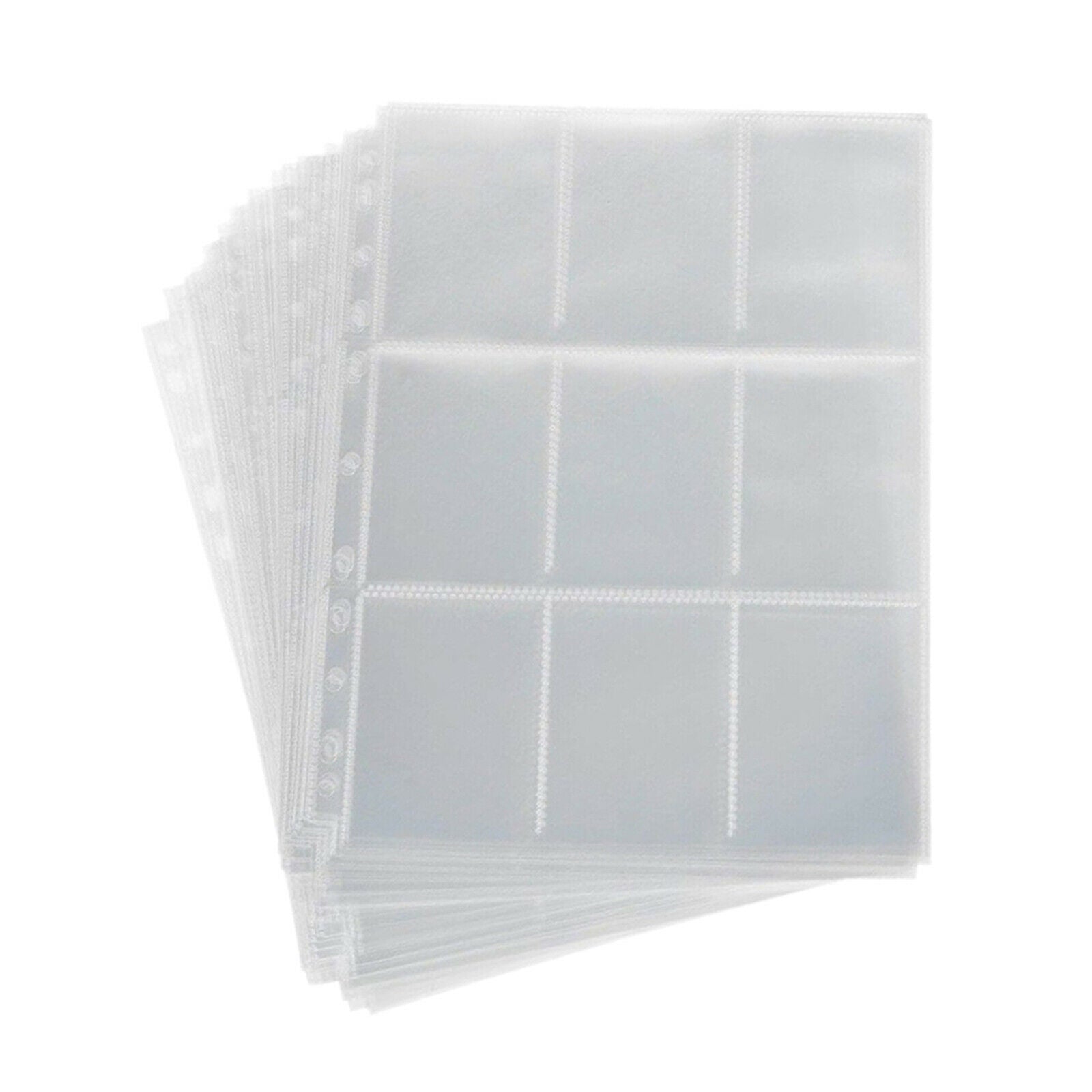 10 Pack 9 Pocket Pages Protectors Coupon Pages for Baseball Cards Game Cards