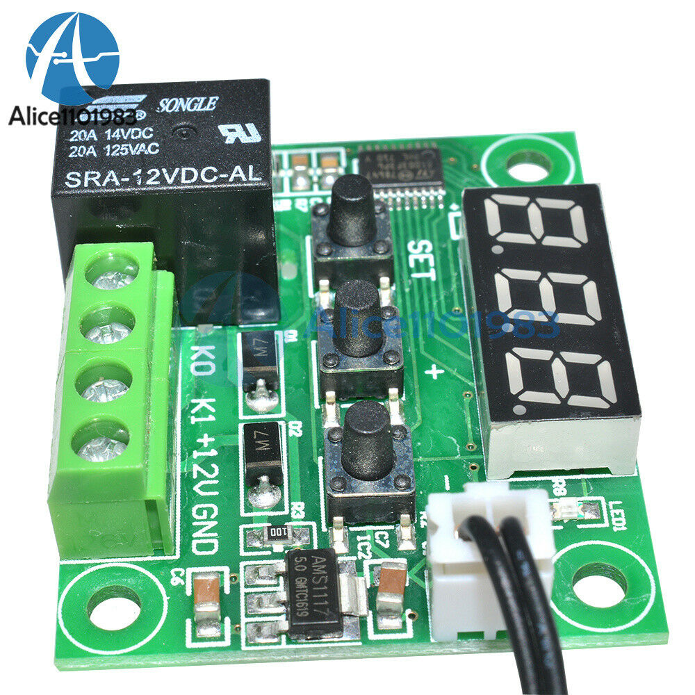 DC12V Red W1209 Digital thermostat Temperature Controler -50-110°C  + Sensor