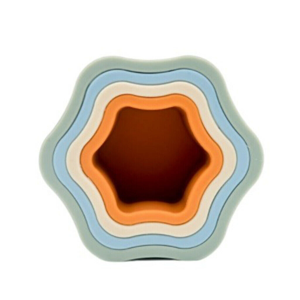 Stacking Silicone Puzzle Development Toys Early Education for Toddler B