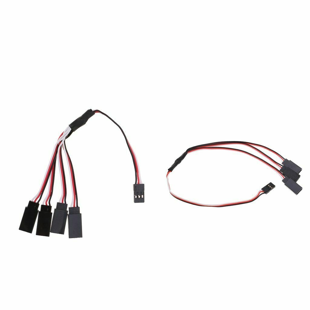 3 Way & 4 Way Servo Extension Y Spilitter Cable for JR Futaba RC Parts
