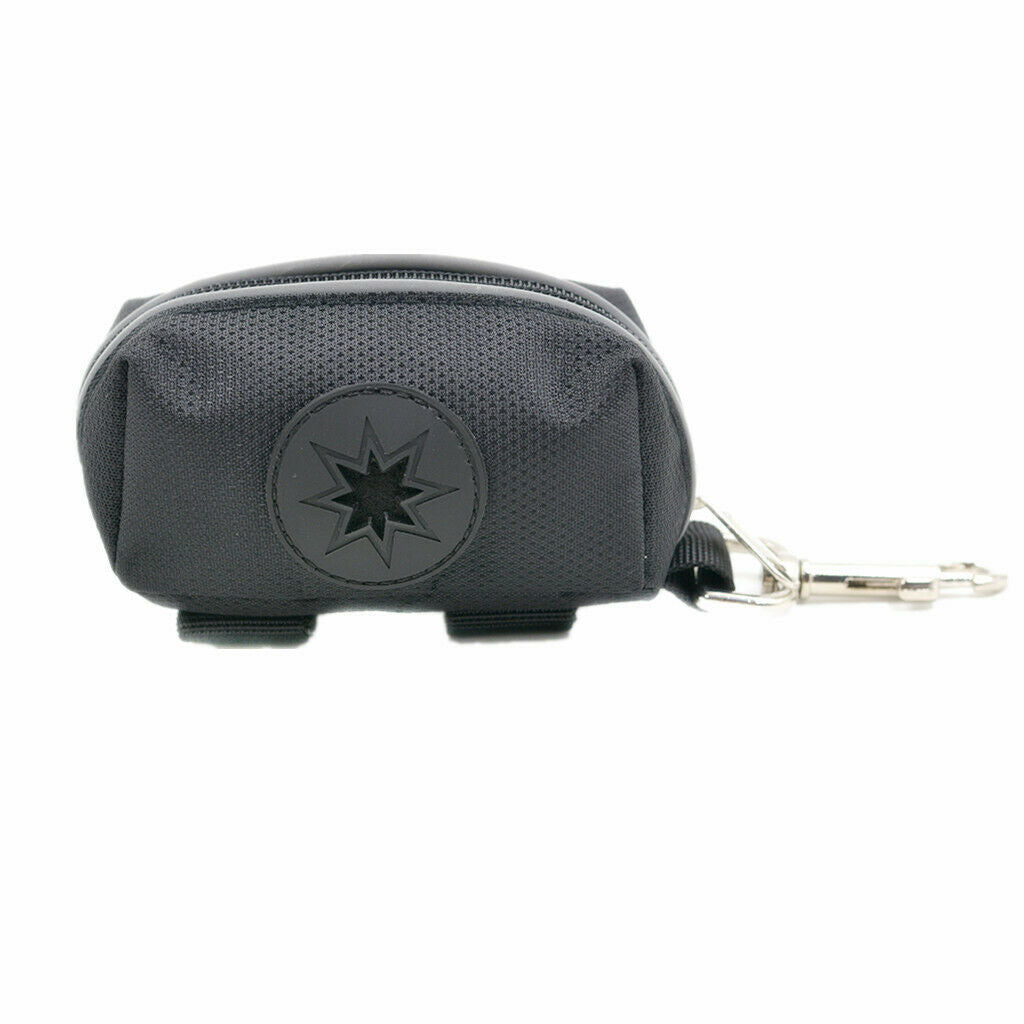 Dog Walking Portable Poo Bags Pet Support Bag Disposable W / HASP Metal Black