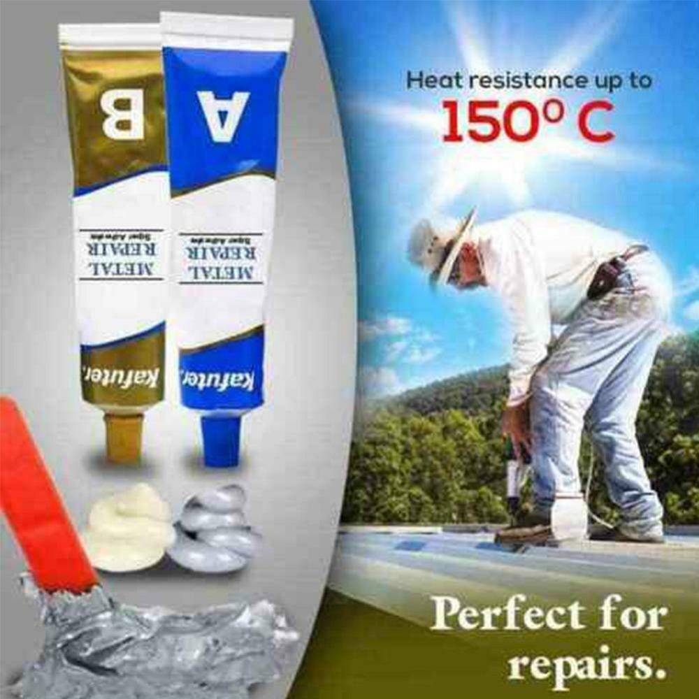 Kafuter 60g Industrial Heat Resistance Cold Weld Metal Repair Paste-US