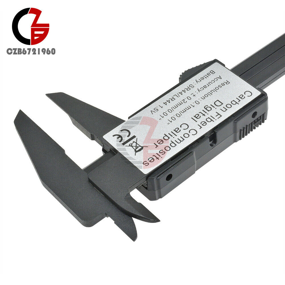 0-150mm LCD Digital Electronic Carbon Fiber Vernier Caliper Gauge Micrometer