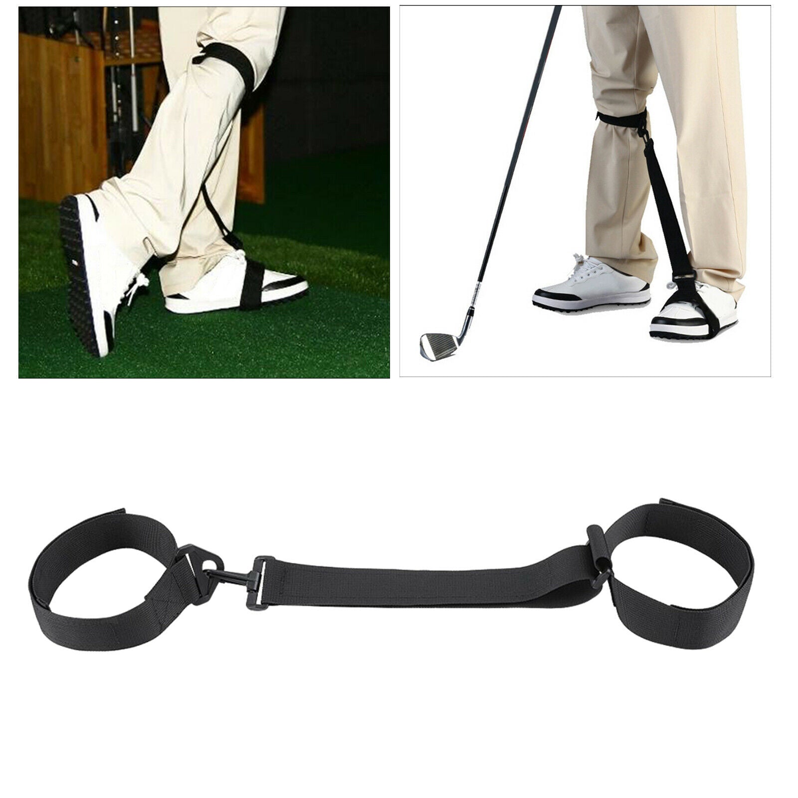 Golf Swing Training Leg Correcting Belt Practicing Posture Trainer Band