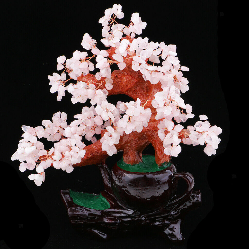 Bonsai Style Crystal Tree Feng Shui Bring Wealth Luck Tree Decor Tea Pot  03