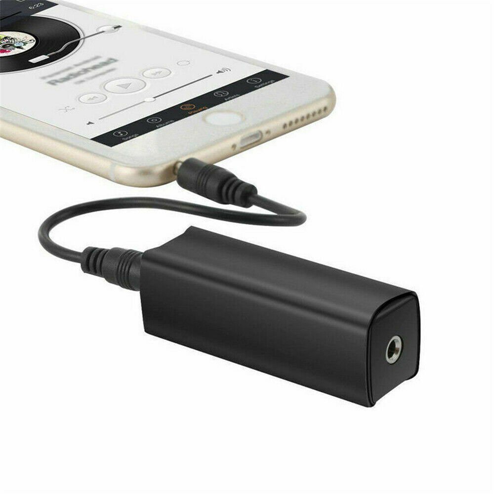 For Car Ground Loop Noise Isolator 3.5mm AUX Audio System Stereo Eliminate