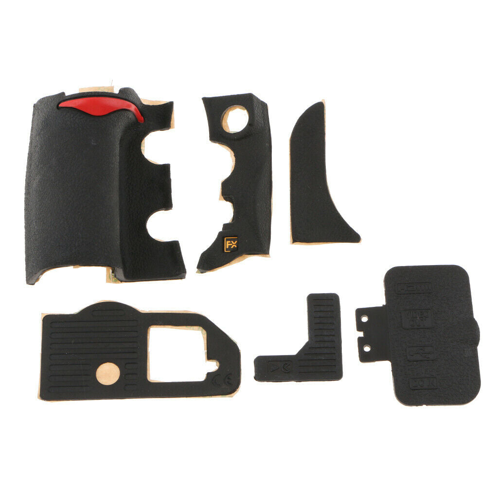 6 Pieces Grip USB Rubber Unit Front Rear Cover Repair Part for   D700