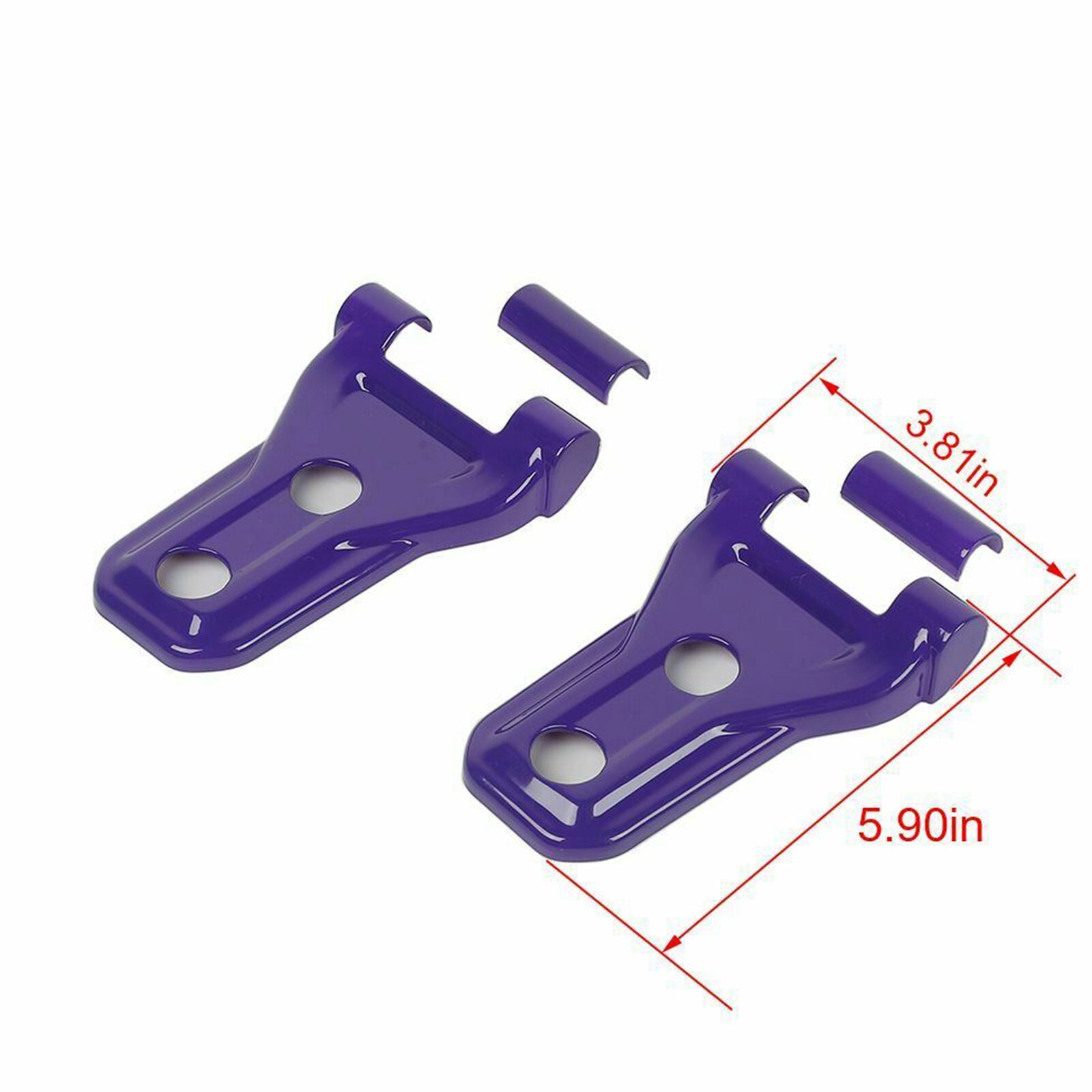 Purple Engine Hood Hinge Decor Cover Trim Accessories For 2018+ Jeep Wrangler JL