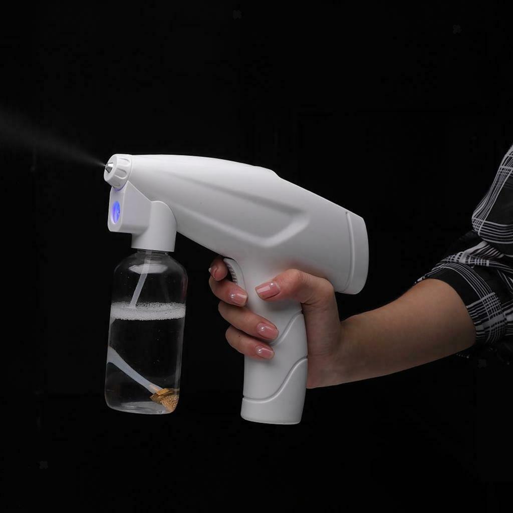 Electric Blue Light Nano Mist Spray Gun Disinfectant Sprayer Rechargeable
