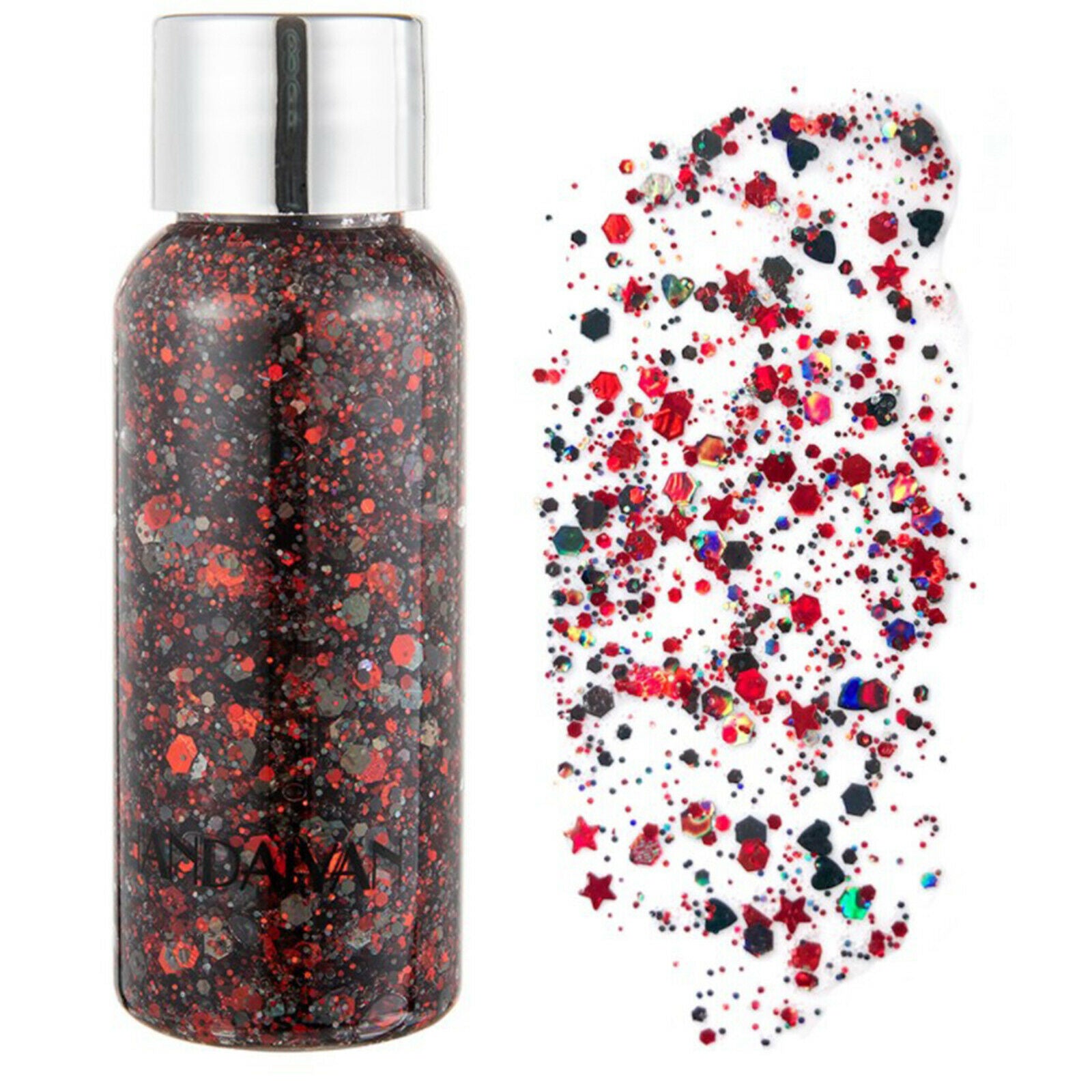 Cosmetic Chunky Glitter Gel Body Eyeshadow Lips Hair Makeup Decoration 35g 8