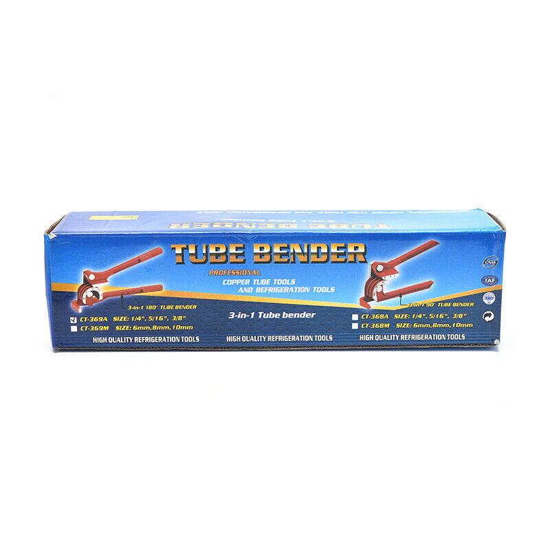 3 in 1 Tubing Pipe Bender 1/4in 5/16in 3/8in Tube Aluminum Copper Steel FueY1