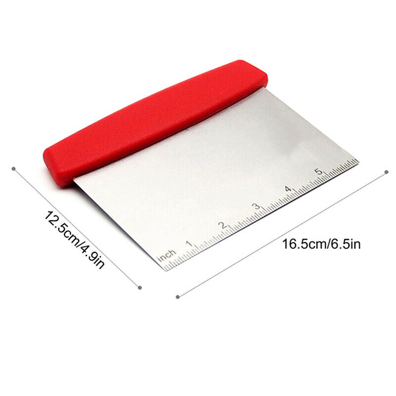 Stainless Steel Metal Griddle Scraper Chopper Dough Cutter Bread Dough bakinBDD