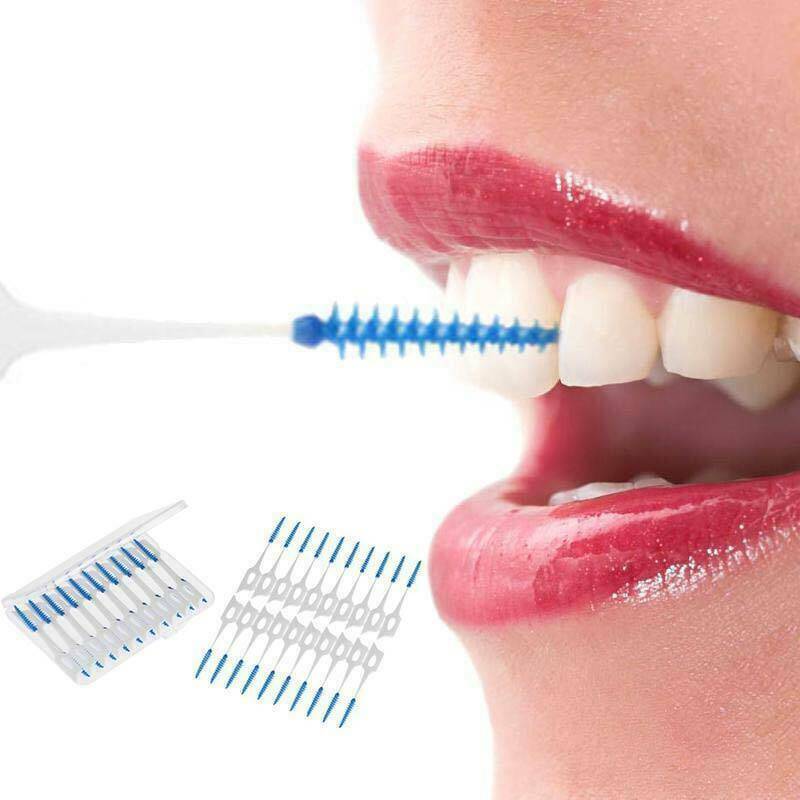 120pcs Teeth Toothpicks Dental Floss Picks Interdental Brush-Stick Tooth Clean