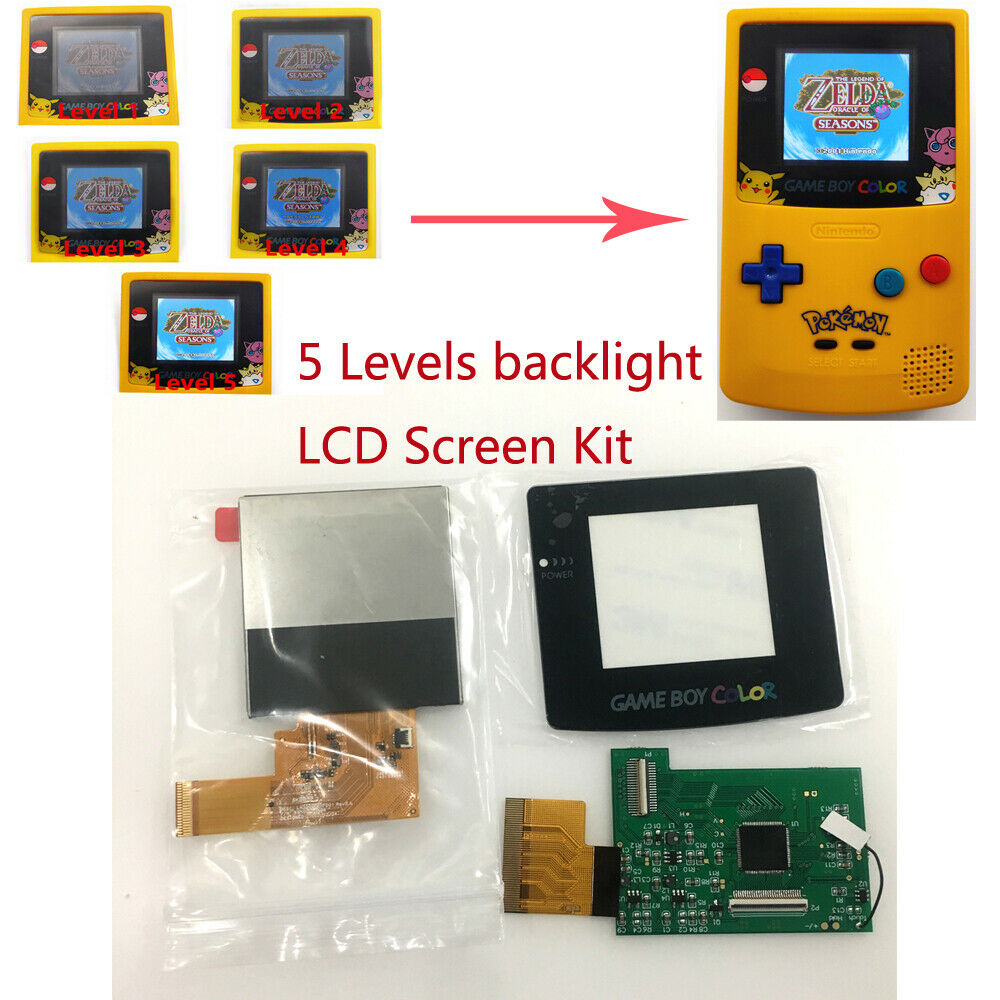 High Light Backlight LCD Screen Kit For Nintendo Game Boy Color GBC Game Console